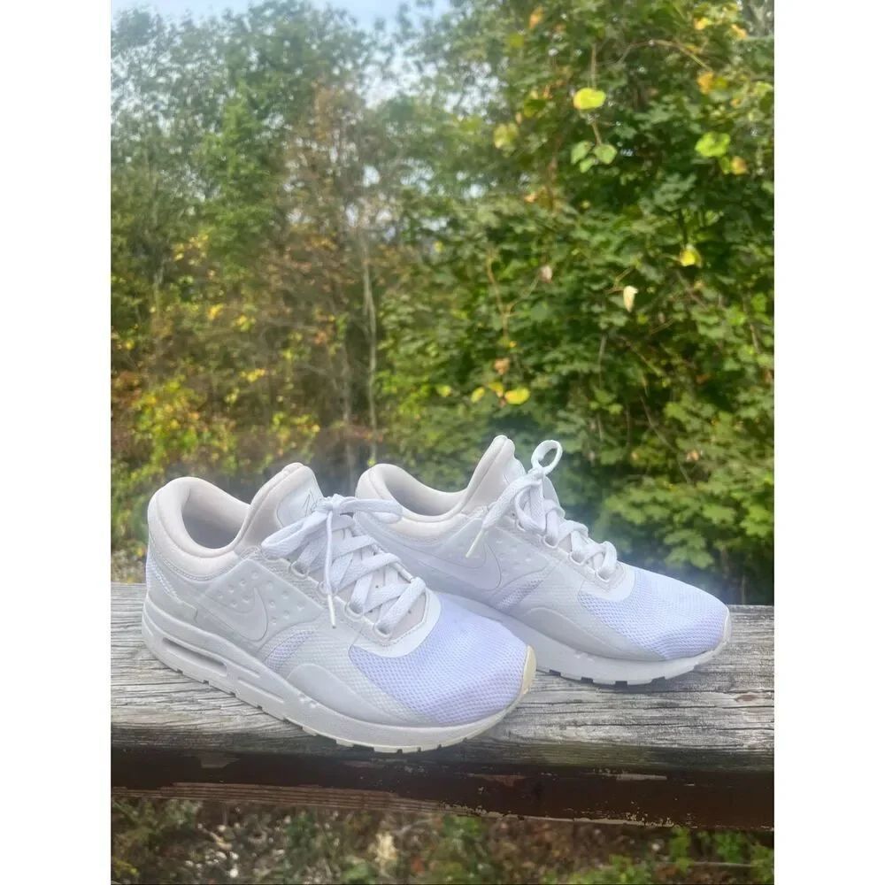 Nike Air Max Youth Zero Essential White/Bone Running Shoes Sz 6 Y 881224-100